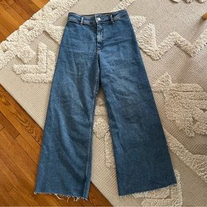 Zara marine straight jeans medium denim